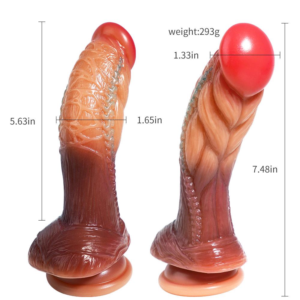 Realistic Liquid Silicone Dildo - Soft Anal Expander for Men & Women, Stretching Butt Plug, Adult Sex Toy for Pleasure