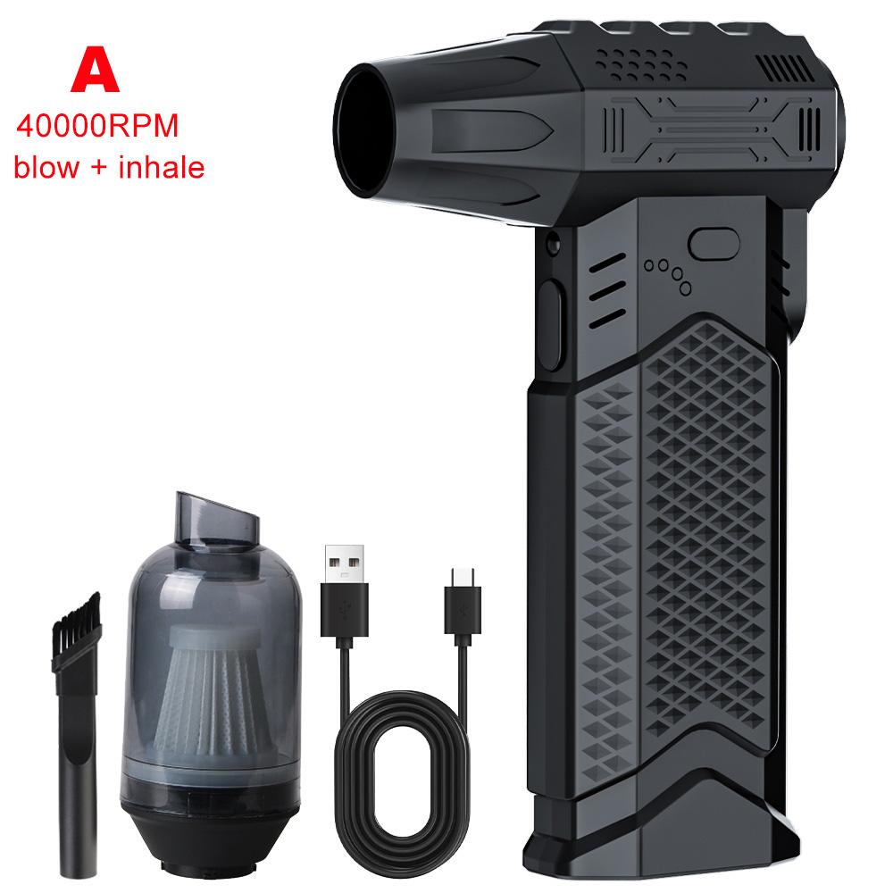 400/130,000 RPM Turbo Jet Fan For Motorcycle Air Duster Blower Portable Camping Tools Snow Blowing Brush Cordless Electric Pump