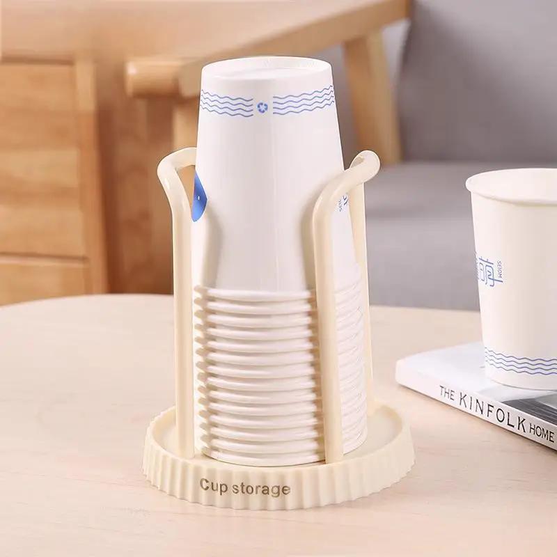 Desktop paper cup storage rack household water dispenser bar disposable cups rack