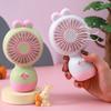 USB Handheld Fan Strong Airflow Low Noise Cartoon Shape Compact Design Portable Cooling Fan Personal Air Cooler