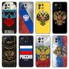 Russia Russian Flags Emblem Phone Case For Xiaomi Mi POCO X3 NFC GT M4 M3 12 11T 10T Pro A3 11 Lite NE 5G 12X 11i F3 Black Cover