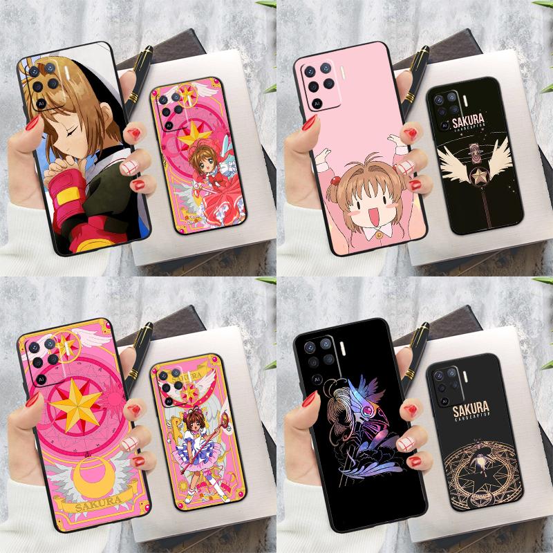 Sakura Cardcaptor Anime Case For OPPO Reno 5 Lite 2Z 2F A15 A52 A72 A83 A54 A74 A94 A5 A9 A31 A53 A53S 2020 Cover
