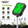 Yieryi 6-In-1 Soil Tester With PH Light Fertility Humidity Temperature Meter For Garden Lawn Indoor Outdoor Plants