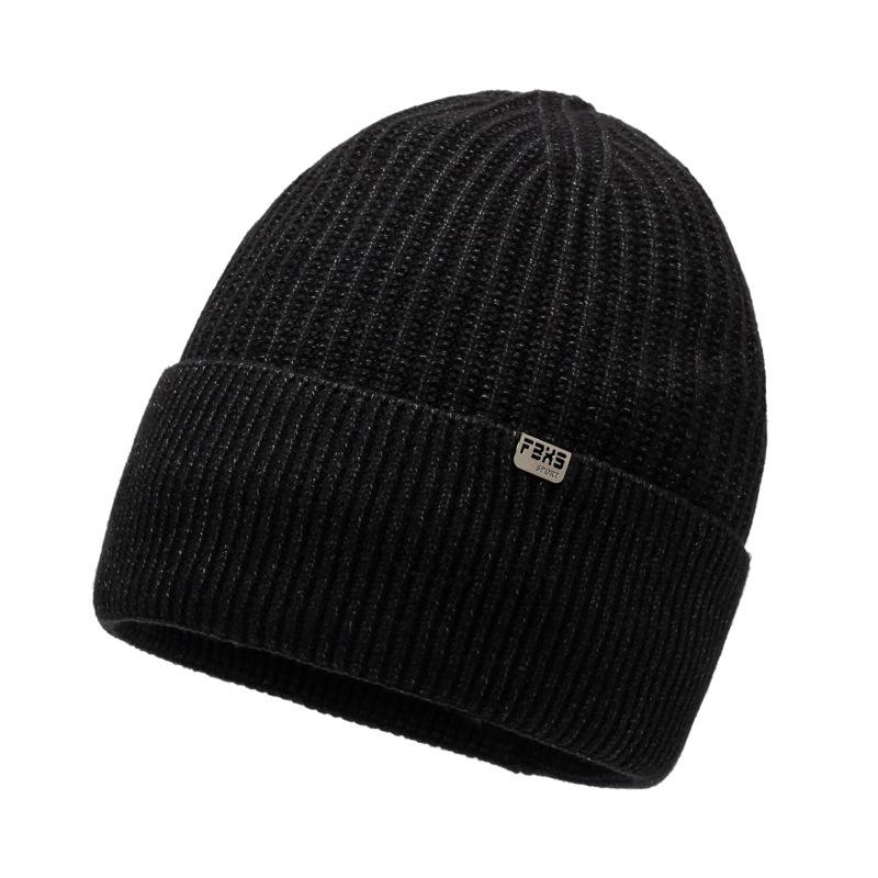 Hat Men'S Winter Thickened Warm Cover Wool Hat Ski Hat Winter Cold Cycling Knitted Hat Cold Hat