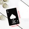 Custom Bottle Opener Groomsmen Ace of Metal Poker Card Spades Bottle Opener Wedding Favors Bachelorette Party Decor Gift Casino