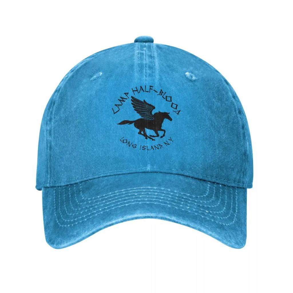 Camp Half-Blood Percy Jackson Men Women Baseball Cap Distressed Denim Hats Cap Retro Outdoor Workouts Unstructured Cap