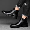 High End Brand Men's Genuine Leather Shoes Winter British Style Chelsea Boots Interview Business Men's High Top Ankle Boots