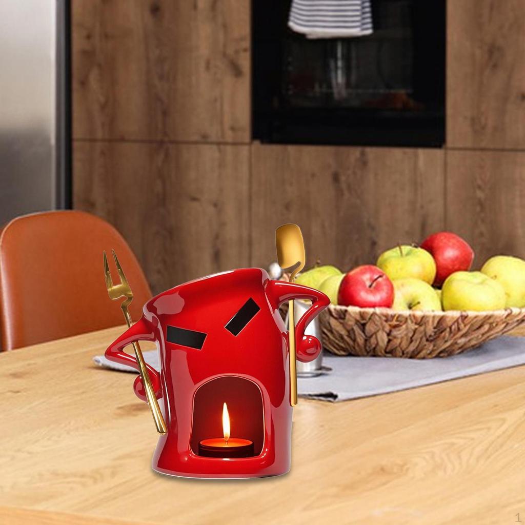 Ceramic Chocolate Fondue Mug Sweet Cup Set for Date Night