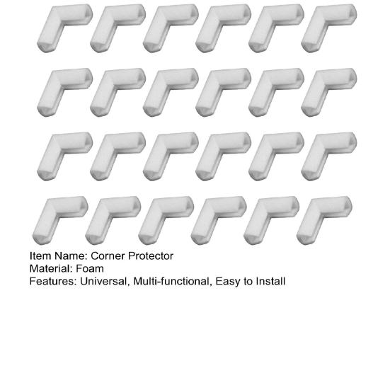 12/24Pcs Foam Corner Protector Photo Mirror TV Frame Edge Protection Corner Shipping Packaging Moving Foam Cushion Edge Protector Cover
