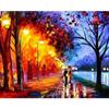 Diamond Painting Cross Stitch Painting Rhinestone Round Diamond Embroidery Lovers Going Home