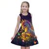Summer New Children's Dress Cute Casual Fashion Comfortable 3D Print Pattern Girls Sleeveless Dresses