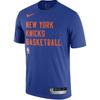 New York Knicks 2023/24 Sideline Legend Performance Training Comfortable Soft Pullover Crew Neck Short Sleeve T-Shirt Men Tops Blue FJ0182-495
