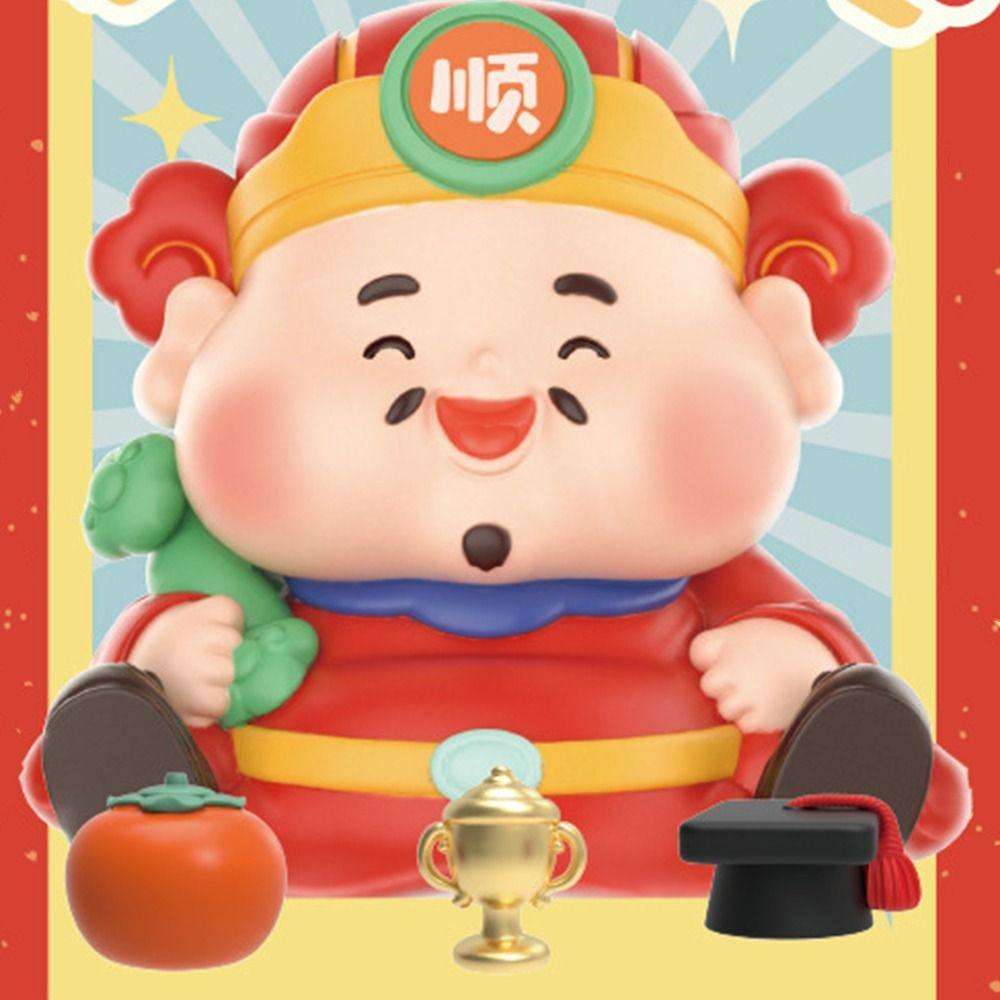 Cartoon Fengshui Sculpture Chinese Style Lucky Ornaments Tabletop Decoration