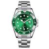Explosive Green Water Ghost Watch Calendar Steel Belt High-grade Quartz Men's Watch