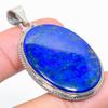Natural Lapis Lazuli Gemstone Handmade 925 Solid Sterling Silver Pendant 2" h6L06