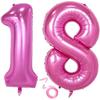 Number Balloon - Not Specified - 18 - Pink - 100 Cm - Helium