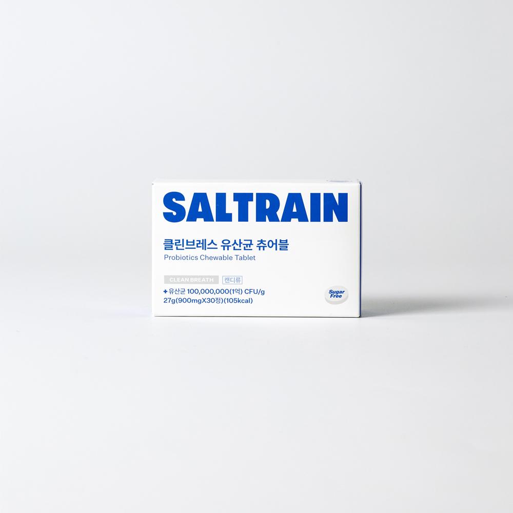Choose 1 of 2 Saltrain Clean Breath Lactic Acid Bacteria Chewables (12 Tablets/30 Tablets)