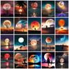 Diamond Painting New Moon Landscape Full Square Round Mosaic Embroidery Night Natural Scenery Home Decor