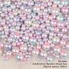 250Pcs/lot Random Mix No Hole ABS Pearl Loose Round Beads for DIY Craft Scrapbook Decoration