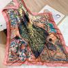 Silk Square Scarf Women Luxury Headscarf Print Shawls Female Hijab Hair Band Vintage Neckerchief Ladies Pashmina Bandana