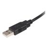 5m USB 2.0 A To B Cable - M/M - Black - Lifetime Warranty - STARTECH