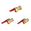 1/4'' 3/8'' 1/2" Male To Female Thread Brass Ball Valve Agriculture Garden Water Pipe Switch Water Flow Waterstop Connector 1Pc