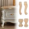 European Style Accessories Vintage Wood Carved Furniture Foot Legs Cabinet Seat Feets Home Decor