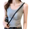 Trendy Sleeveless Anti-Exposure Camisole for Women - Slimming Korean Style