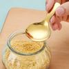 Mini Stainless Steel Short Handle Spoon Silver Gold Cute Round Head Ice Cream Dessert Spoons Kitchen Teaspoon Tableware Utensils
