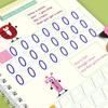 4PCS Reusable Groove Copybook For Children Aged 3-6 Groove Practice English Card Training Numbe Y7Y8