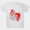T Shirt Women Cute And Adorable Valentines Day Sloth Hugging Hea Harajuku Print Kawaii Tshirt Summer Short Sleeve Female T-Shirt Top Tee