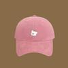 Korean Puppy Embroidery Cap Cotton Snapback Hat Trend Men Women Baseball Cap  Outdoor