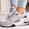 Women's Leopard Sneakers Outdoor Breathable Running Shoes Platform Sports Shoes