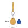 PU Leather Card Holder Keychain Key Ring Door Lock Access Tags ID Card Case Keychain Access Card Bag Key Tag Ring