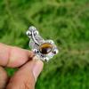 Gift For Women Multi Stone Flower Adjustable Ring 925 Silver Natural TigerS Eye