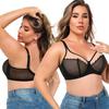 European and American Sexy Ultra-thin Lace Bra Plus Size Underwear