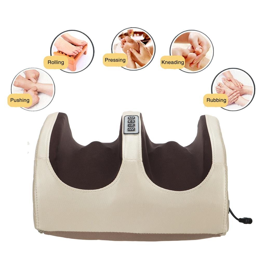 110v-240v Electric Shiatsu Foot Massager Roller Foot Massage Heating Therapy Foot Massage Machine for Relief Leg Fatigue Women/Men Gift