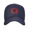 Retro Albania Flag Baseball Cap Women Unisex Personalized Adjustable Adult Albanian Eagle Dad Hat Spring Snapback Summer Hats