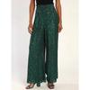 Export Lu Home Shiny High Waist Slim Looking Elegant Stage Party Adult Lady Like Woman Sexy Tall Sequin Niche Style Wide Leg Pants