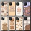 Beruang Lucu Bear Cute Phone Case For Iphone 11 12 Mini 13 14 Pro Xs Max X 8 7 6s Plus 5 Se Xr Shell