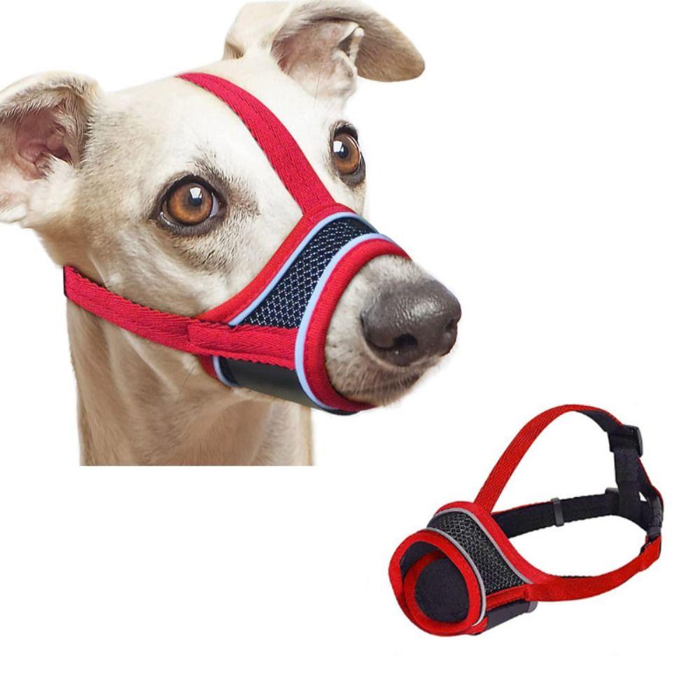 Comfortable Mesh Dog Mouthpiece Soft Fabric Pet Mask Durable Dog Muzzle Small To Medium Dogs