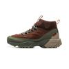Li Ning High Street Comfortable Non-Slip Wear-Resistant High-Top Hiking Shoes Unisex Hiking Shoes Brown Green AHCU059-1