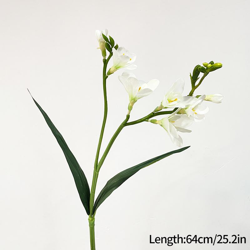 Ароматная снежная орхидея, имитация цветочной композиции, реалистичное прикосновение, искусственный цветок, украшение для вазы, интерьерный цветочный декор