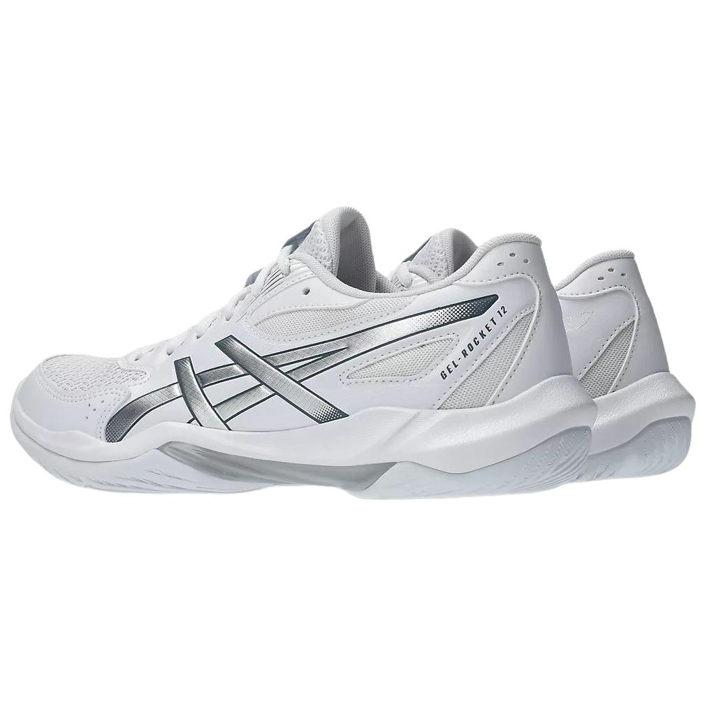 Asics Gel Rocket 12 White Pure Silver Women Sneakers 1072A119-101