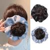 Satin Hair Bun Claw Clip with Hair Rope Hairpiece Scrunchies New Bun Head Wig Women