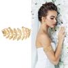 Leaf Arm Bracelet Armlet Bangle for Women Coiled Upper Arm Cuff Bracelet Adjustable Armband Lady Wedding Party Accessory