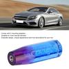 Universal Two Color Crystal Bubble Shift Knob Manual Gear Stick Lever Head with 8mm 10mm Threaded Fittings(Blue Purple )