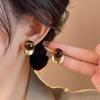 Tiger's Eye Round Stud Earrings - Elegant Women's Luxury Fashion Jewelry