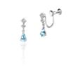 K10 White Gold Earrings 111746153213 for Women [4℃] (WG)