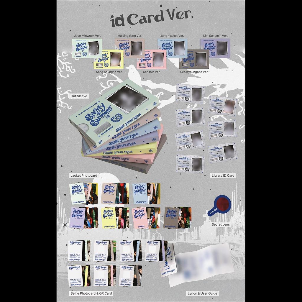 CLOSE YOUR EYES 'Snowy Summer' ID Card Ver. (POCAALBUM)